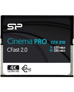 Silicon Power 512GB CFast 2.0 CinemaPro CFX310 Memory Card, 3500X and up to 530MB/s Read, MLC, for Blackmagic URSA Mini, Canon XC10/1D X Mark II and More - SP512GICFX311NV0BM
