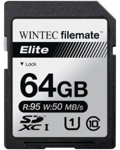 Filemate Wintec Filemate Elite 64GB UHS-I U1 SDXC C10 Card (3FMSX64GU1E-R)