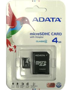 ADATA Memory Card 4GB ADATA 4GB microSDHC Class 4 Card
