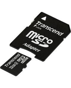 Transcend 32 GB Class 4 microSDHC Flash Memory Card TS32GUSDHC4
