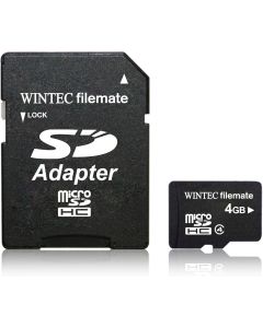 Wintec Filemate 4 GB Class 4 microSDHC Card with SDHC Adapter